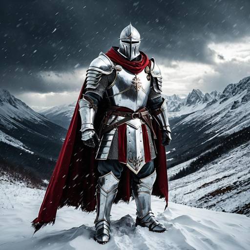 Frostborn Knight in Snowy Mountain Pass Frostborn Knight in Snowy Mountain Pass