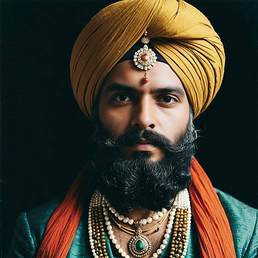Man in Sabyasachi Turban Costume