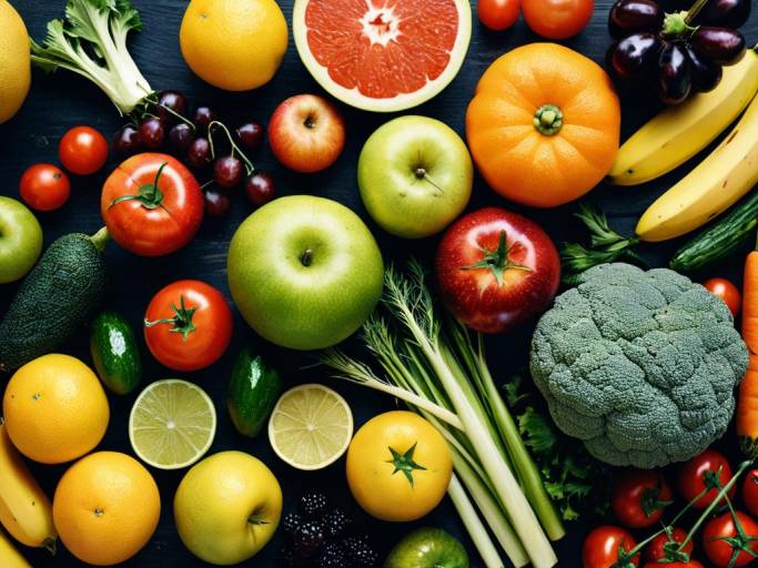 Assorted Fresh Fruits and Vegetables