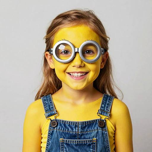 Halloween Minion Girl Realistic Photo
