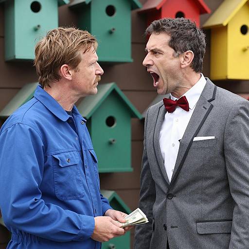 Dramatic Standoff Between Two Men