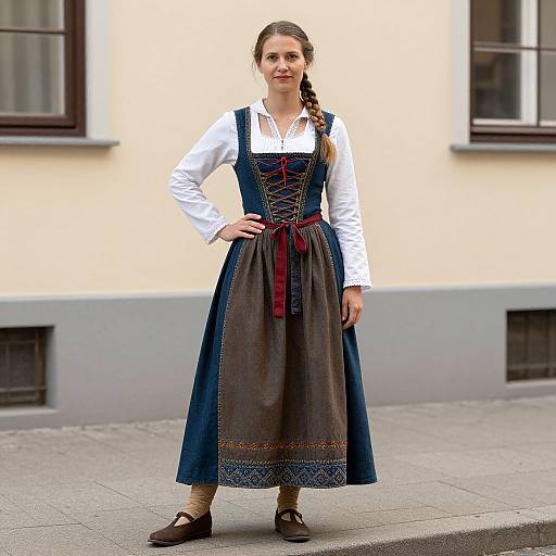 Medieval German Woman in Costume