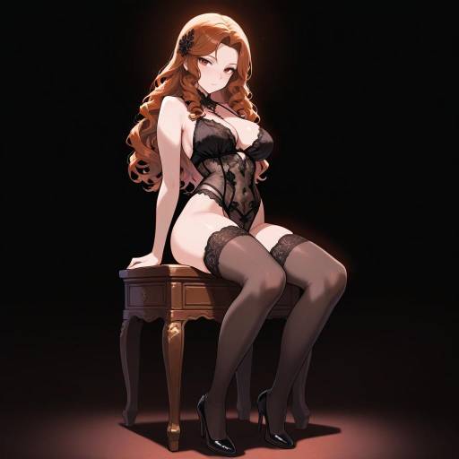 Elegant Solo Portrait of a Enigmatic Woman Elegant Solo Portrait of a Enigmatic Woman