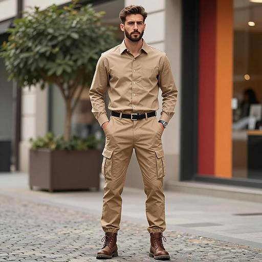 Stylish Urban Male Model in Natural Light