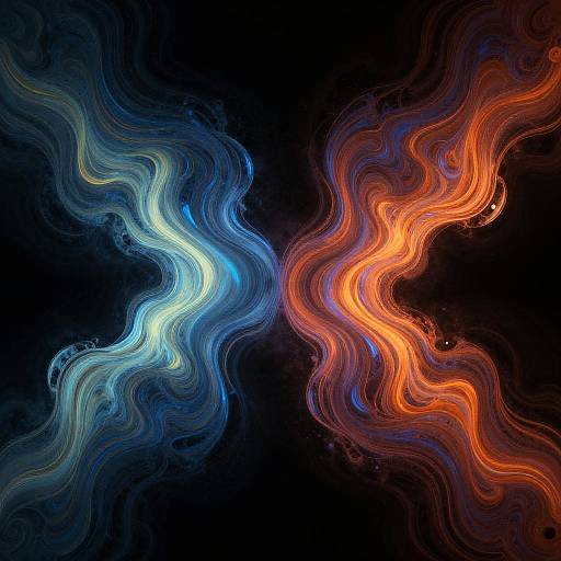 Abstract Seelenpartner Color Streams