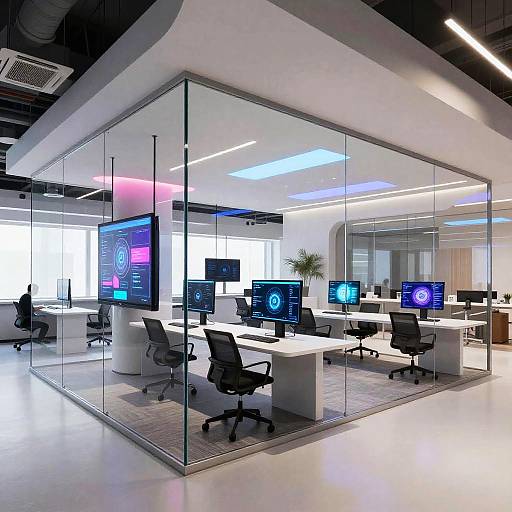 Futuristic High-Tech Training Room