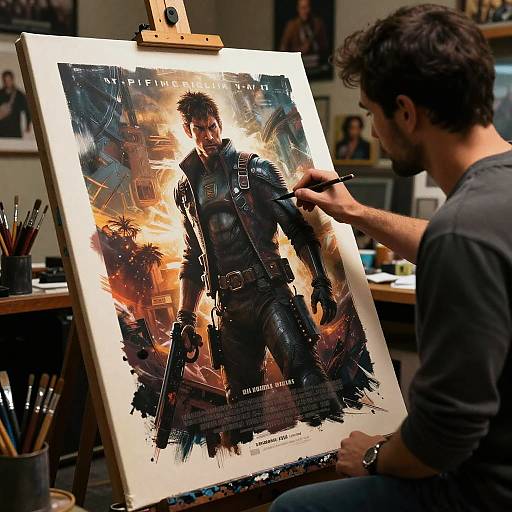 Artistic Loft Movie Poster Creation