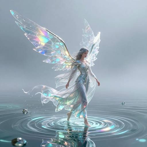 Ethereal Glass-Winged Dreamweaver