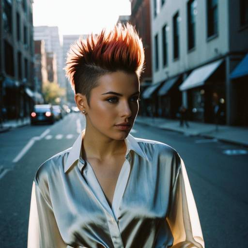 Urban Faux Hawk Fade Fashion Editorial