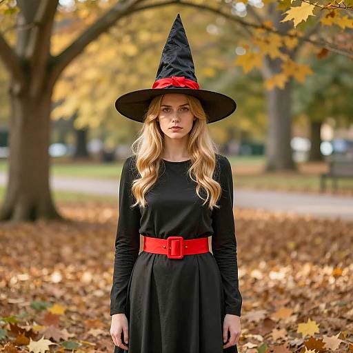 Autumn Witch in Vintage Style Costume