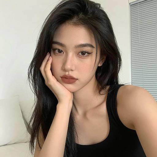 Moody Portrait of a Young Woman