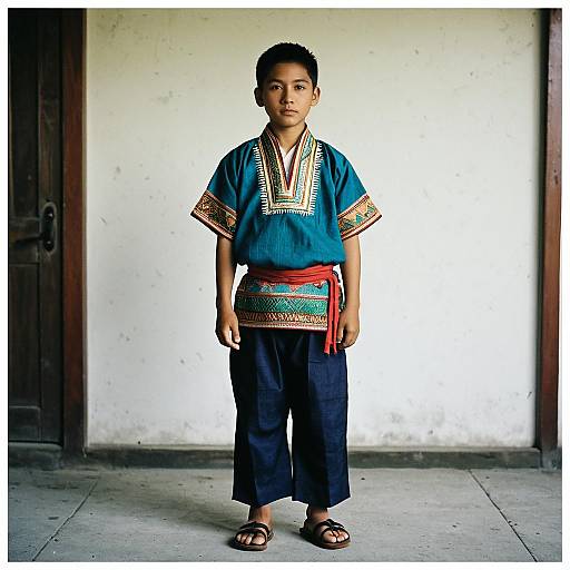 Traditional Filipino Costume of a Male