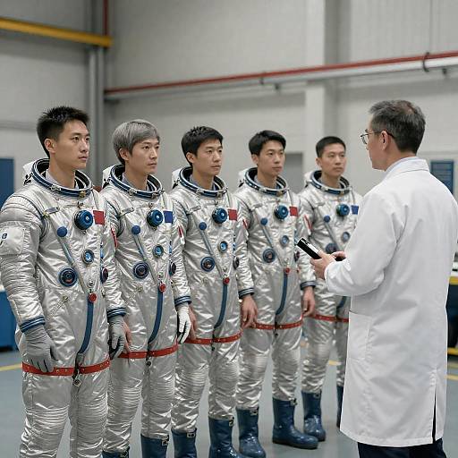 Six Astronauts and a Scientist in Space