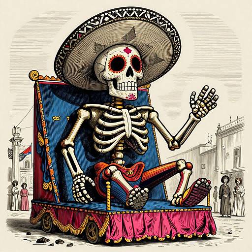 Surreal Day of the Dead Parade Float