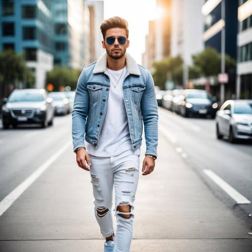 Urban Fashion: A Stylish Young Man
