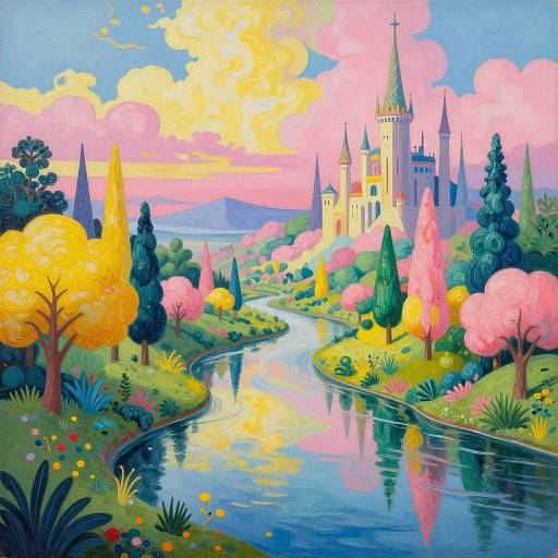 Surreal Fantasy Landscape Painting