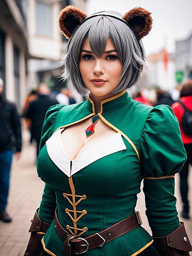 Lifestyle costume photo of Absinthe (arknights). Cosplay clothes