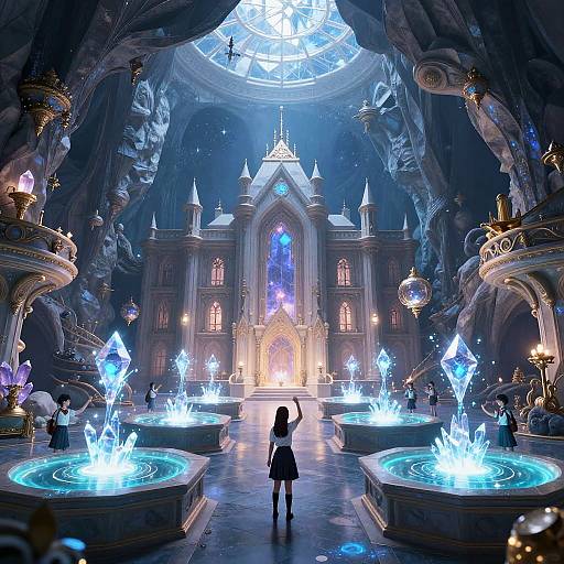 Magical Academy in Crystal Cavern