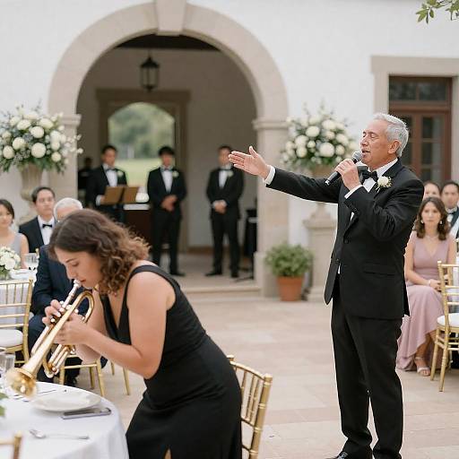 Vibrant Wedding Reception Musical Performance