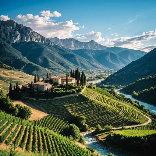 Medieval Italian Village in Apennine Mountains