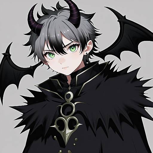 Illustration of Asta (black clover), black clover in the style of Tousen