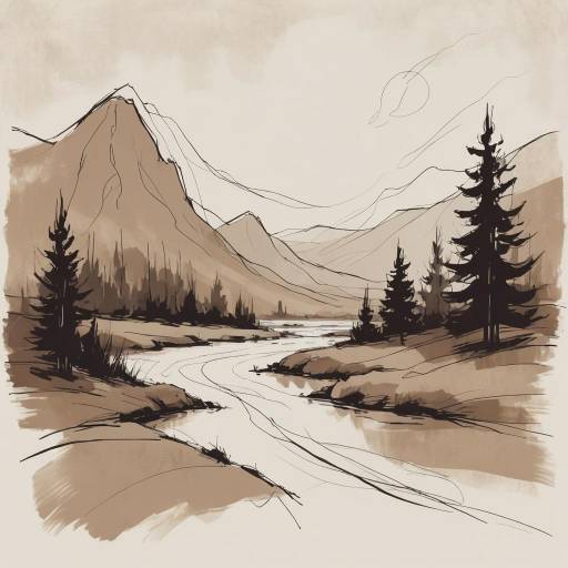 Moody Monochrome Sketch Art