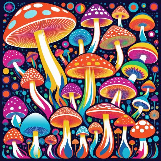 Psychedelic Mushroom Art: A Biohacking Journey