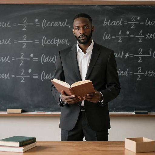 Serious Scholar in Classroom Setting