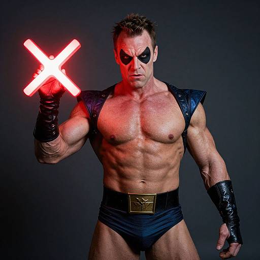 Supervillain Portrait in Bizarro Costume