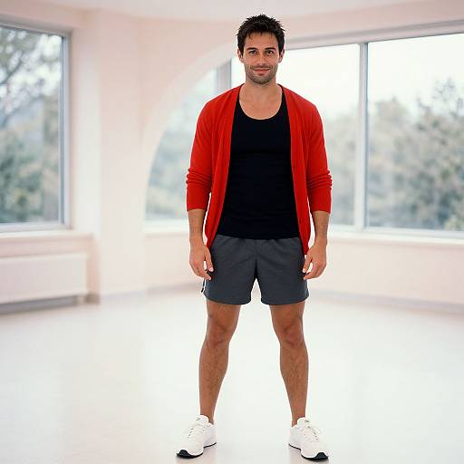 Confident Man in Stylish Casual Wear