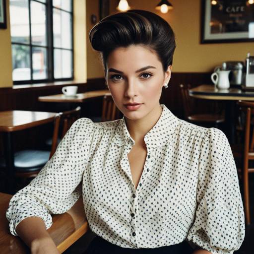 Chic Taper Cut in Cafe Setting