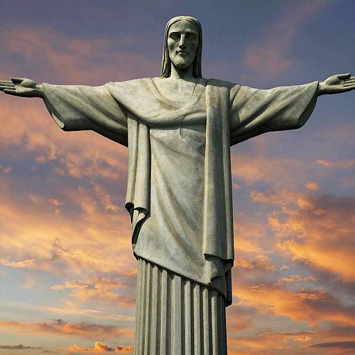 Hyper-Realistic Cristo Redentor Close-Up