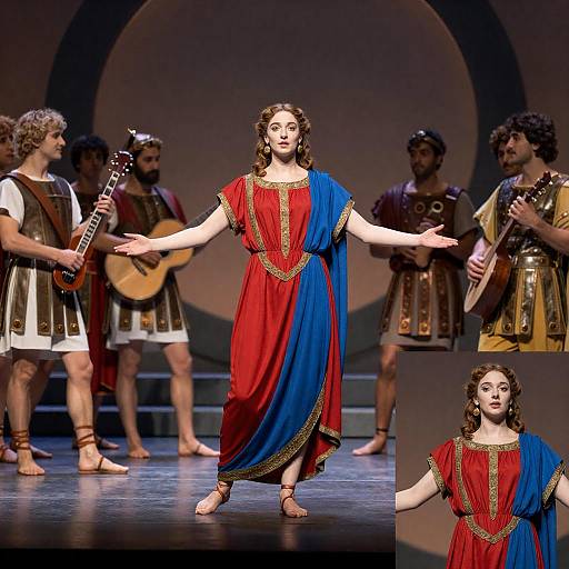 Fabiola on Colorful Roman Stage