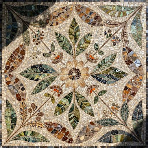 Intricate Mosaic of Natural Elements