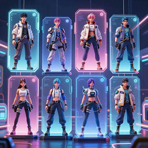 Cyberpunk AI 3D Character Generator