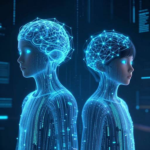 Sci-Fi AI Siblings in Neural Network