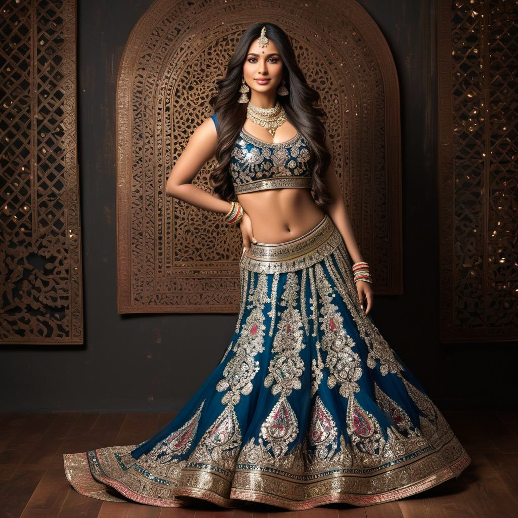 Stunning Bride-to-Be in Chaniya Choli