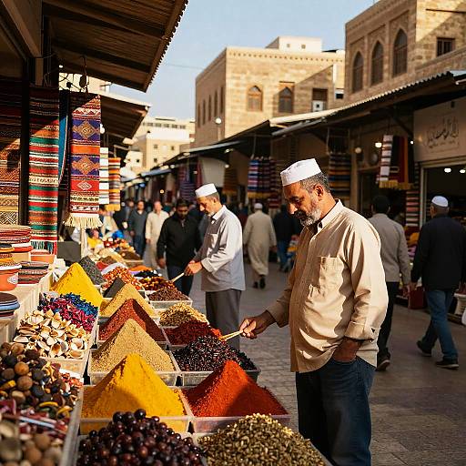 Vibrant Lebanese Market Scene