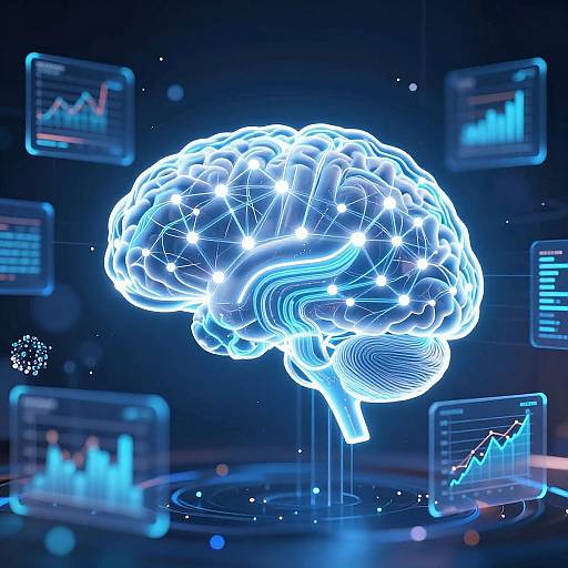 Evolving AI Digital Brain Visualization