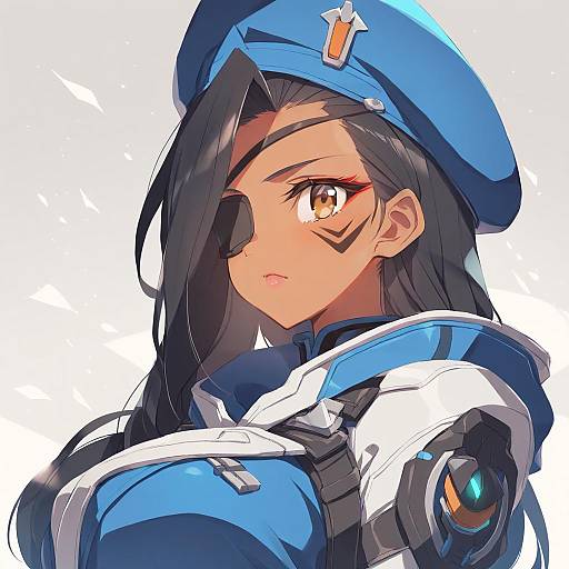 Illustration of Ana (overwatch), overwatch in the style of Satou kibi