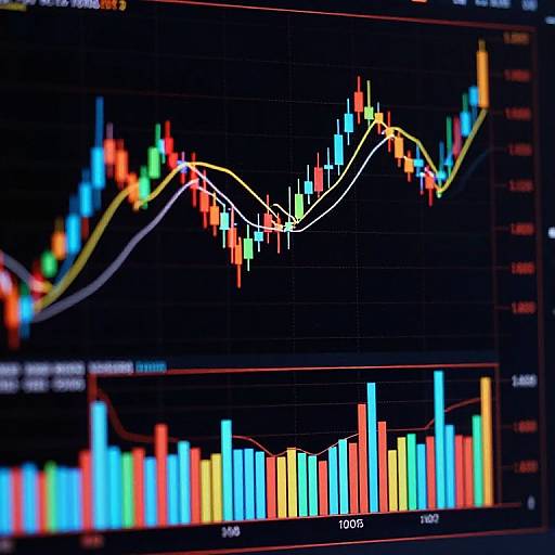 Colorful K-Line Chart Visualization