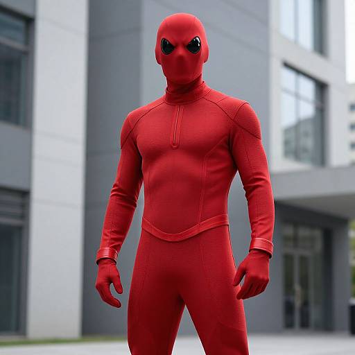 Man in Red Arrow Suit