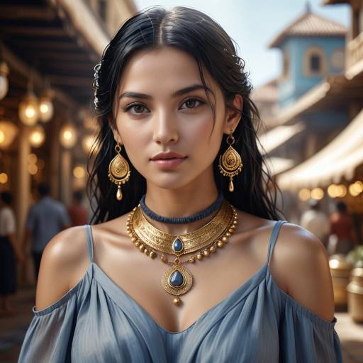 Cinematic Portrait of Elegant Woman