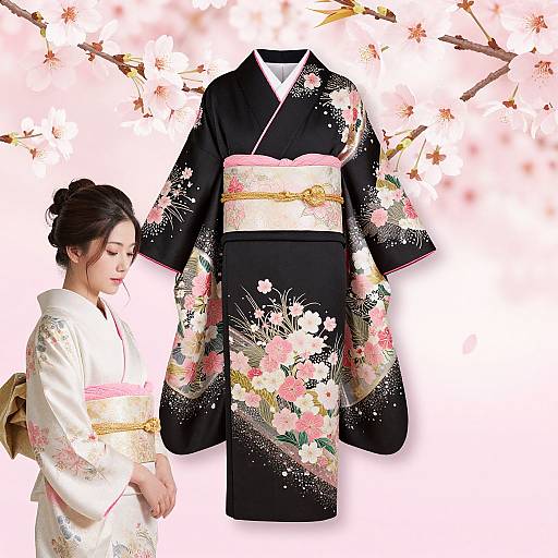 Elegant Sakura Kimono Collection Cover