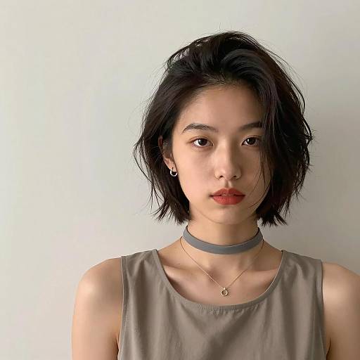 Photorealistic Portrait of Young Asian Woman
