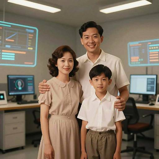 AI Restores Vintage Family Portrait