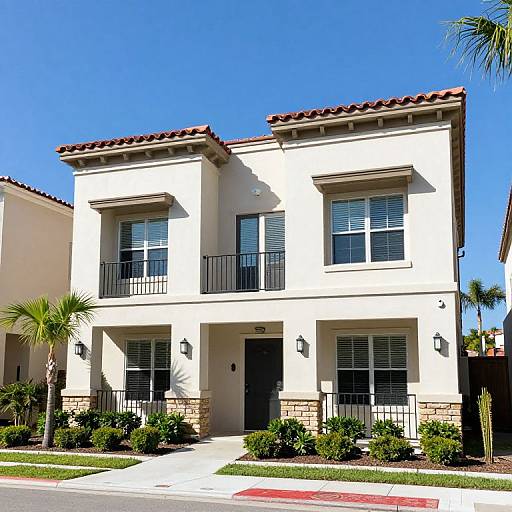 Modern Three-Story Townhouse Exterior
