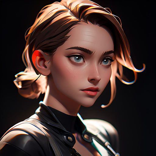 Punk Fashion Portrait with High Detail