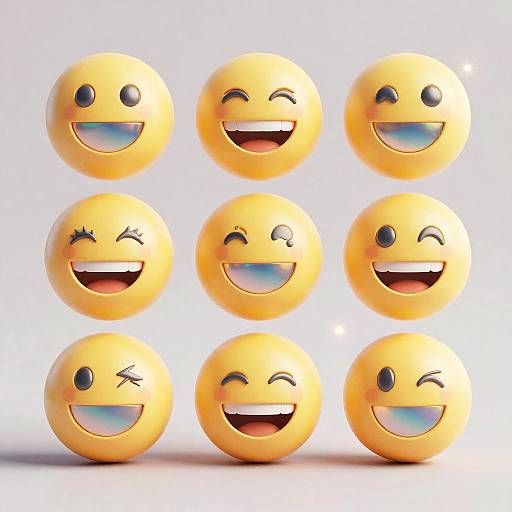 Futuristic AI-Generated Expressive Emojis