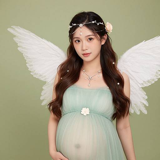 Realistic Maternity Fairy Portrait